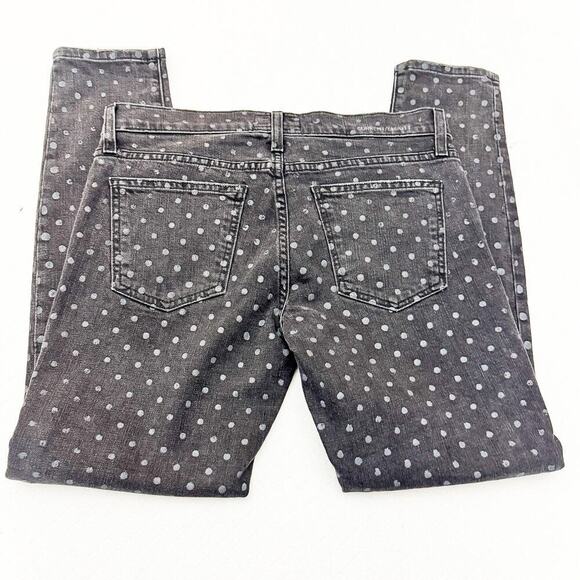 Current Elliott The Stiletto Black Polka Revival Skinny Denim Jeans Size 27 - Picture 5 of 8